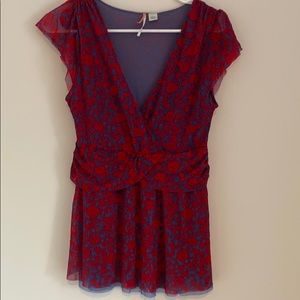 NWT Ric Rac Floral Top